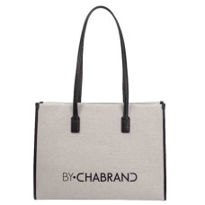 Chabrand Tote Shopping Bag Wicker Effect 11449 Black