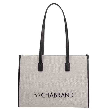 Chabrand Tote Shopping Bag Wicker Effect 11449 Black