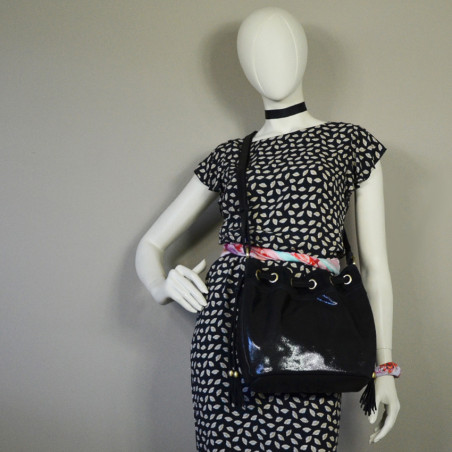 Mila Louise Luna BA Bucket Bag Black