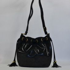 Mila Louise Luna BA Bucket Bag Black