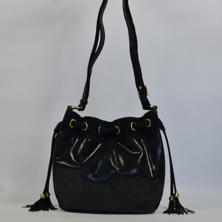 Mila Louise Luna BA Bucket Bag Black