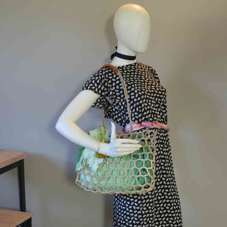 Virginie Darling Seaside Square Basket Lime