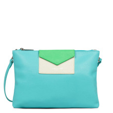 Lancaster Maya Crossbody Bag 517-27 Lagoon Ivory Green Eco