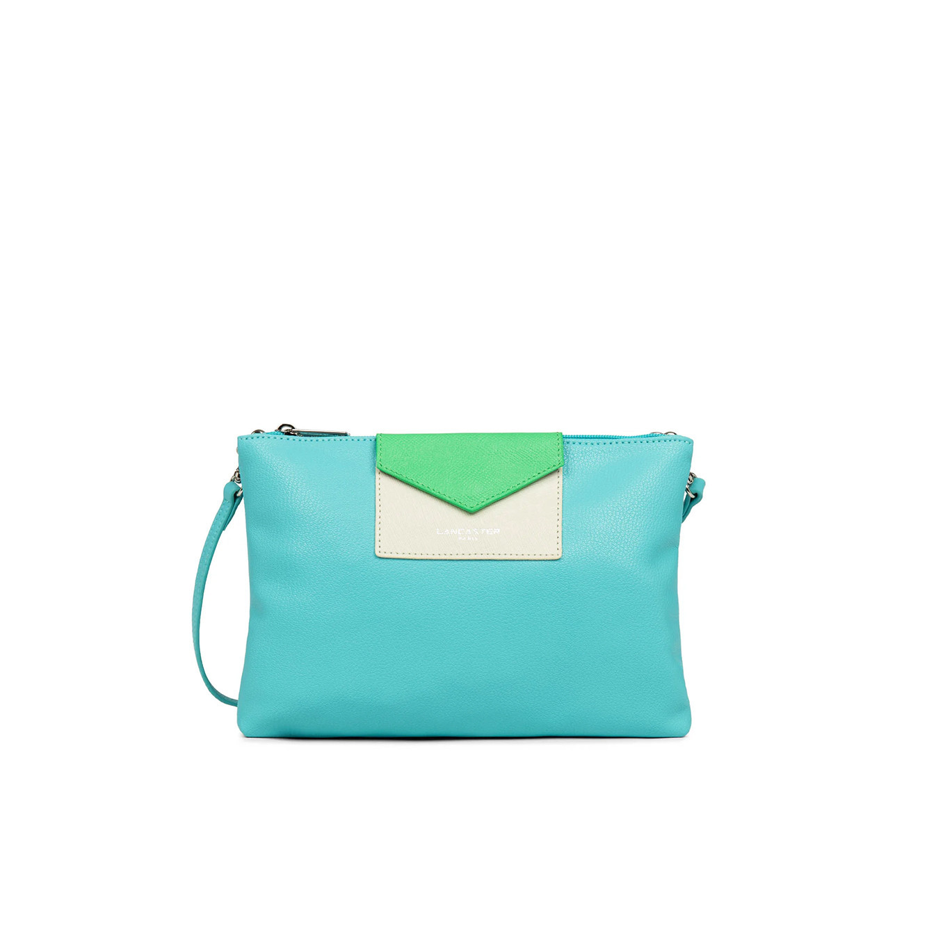 Lancaster Maya Crossbody Bag 517-27 Lagoon Ivory Green Eco