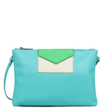 Lancaster Maya Crossbody Bag 517-27 Lagoon Ivory Green Eco