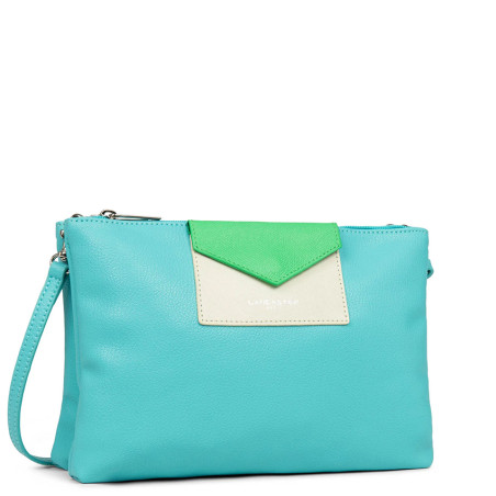 Lancaster Maya Crossbody Bag 517-27 Lagoon Ivory Green Eco