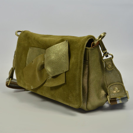 Mila Louise Sana Knot Shoulder Bag Khaki