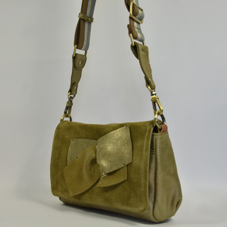Mila Louise Sana Knot Shoulder Bag Khaki