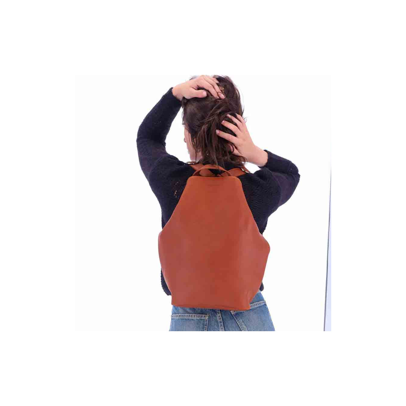 Ateliers Fourès Baroudeuse Foldable Backpack Psyché B418 Tawny