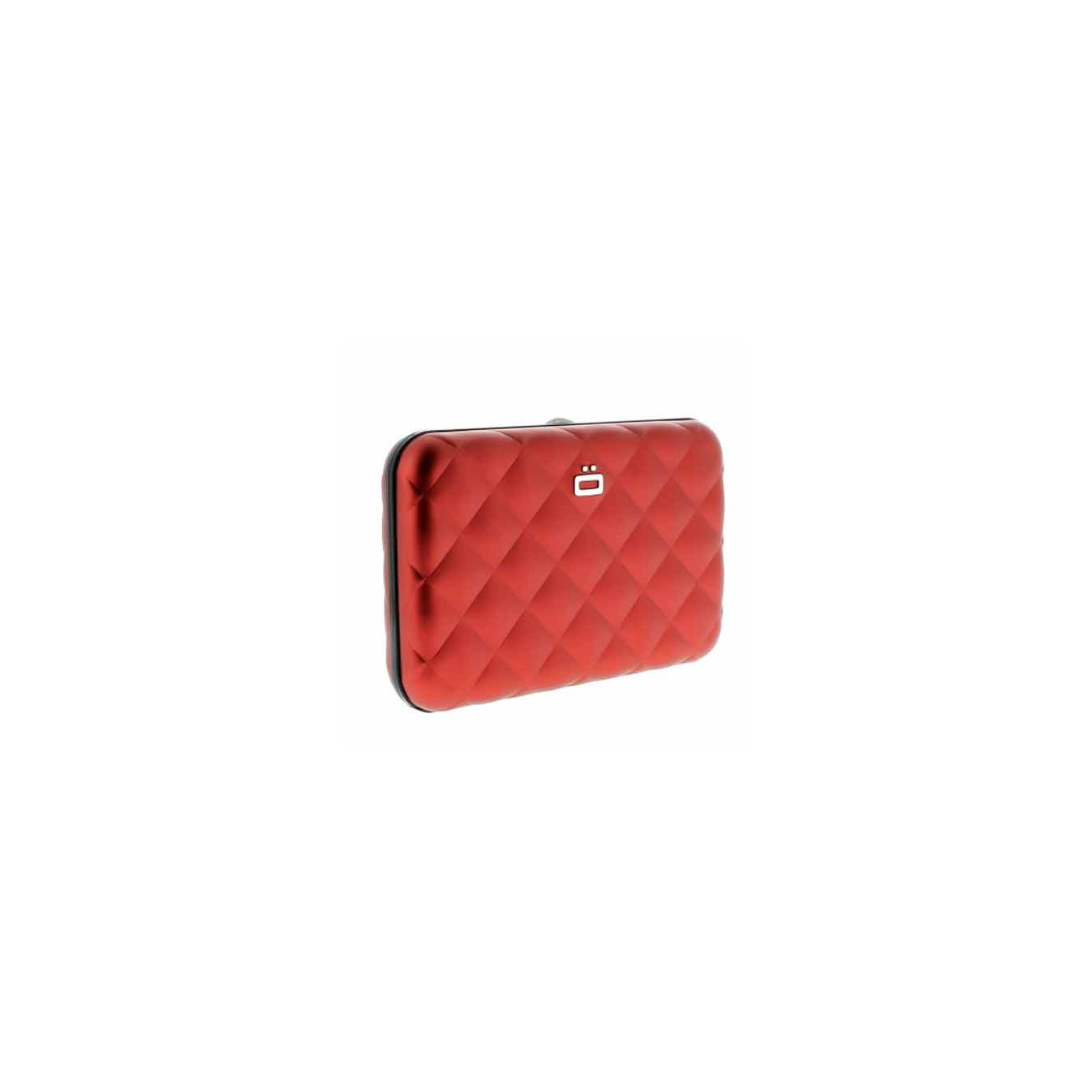 Ogon Quilted Button Porte Cartes Red