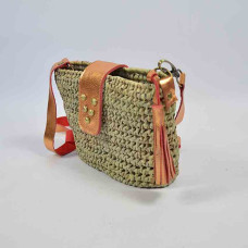 Virginie Darling Riviera Micro Rock Trotter Bag Woven Sunrise Iride...