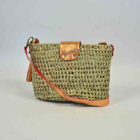 Virginie Darling Riviera Micro Rock Trotter Bag Woven Sunrise Iride...