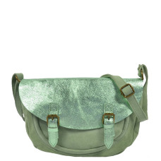 Farfouillette Shoulder Bag Rounded Leather 3026 Sage