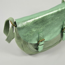 Farfouillette Shoulder Bag Rounded Leather 3026 Sage