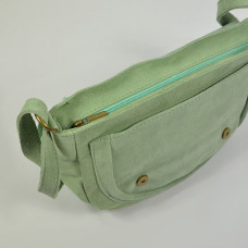 Farfouillette Shoulder Bag Rounded Leather 3026 Sage
