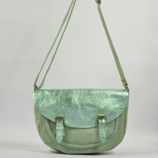 Farfouillette Shoulder Bag Rounded Leather 3026 Sage