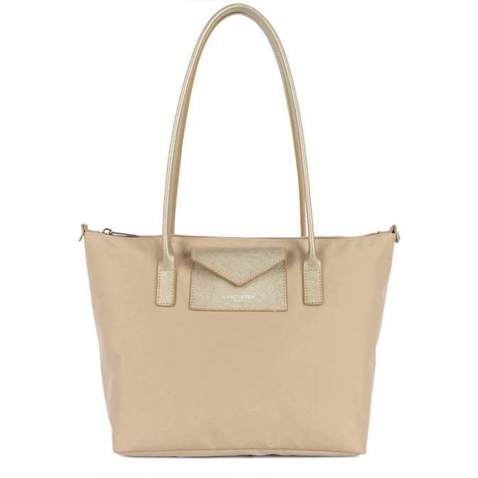 Lancaster Smart Kba Shoulder Tote Bag 516-30 Beige
