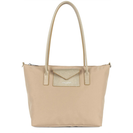 Lancaster Smart Kba Shoulder Tote Bag 516-30 Beige