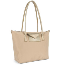 Lancaster Smart Kba Shoulder Tote Bag 516-30 Beige