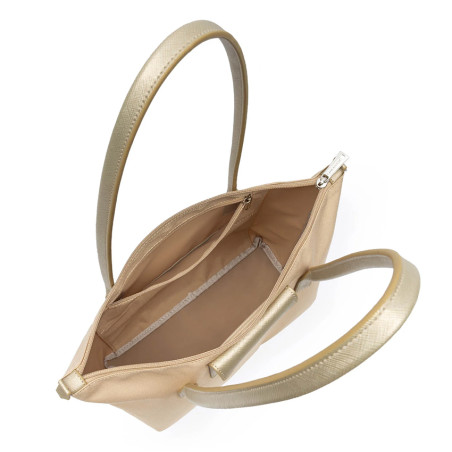 Lancaster Smart Kba Shoulder Tote Bag 516-30 Beige