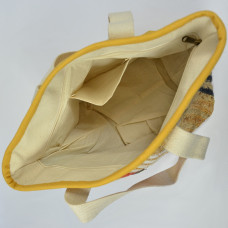 Les Tropéziennes Comino Cotton and Jute Multi-color Shopping Basket