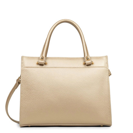 Lancaster Foulonné Double Handbag 470-63 Pale Gold In Nude