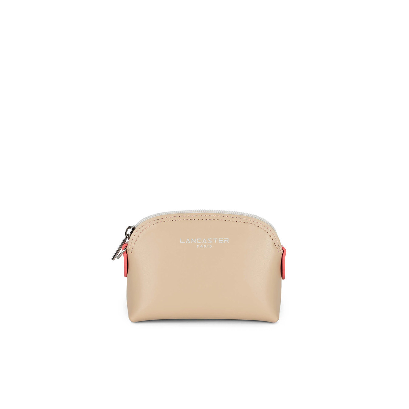Lancaster Smooth Coin Purse 137-01 Beige Ecru Rose Dark