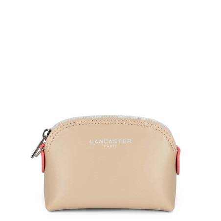 Lancaster Smooth Coin Purse 137-01 Beige Ecru Rose Dark