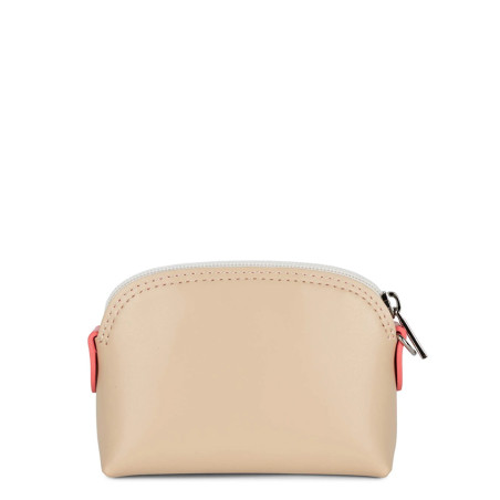 Lancaster Smooth Coin Purse 137-01 Beige Ecru Rose Dark