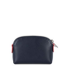 Lancaster Smooth Coin Purse 137-01 Navy Cream Dark Pink