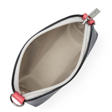 Lancaster Smooth Coin Purse 137-01 Navy Cream Dark Pink