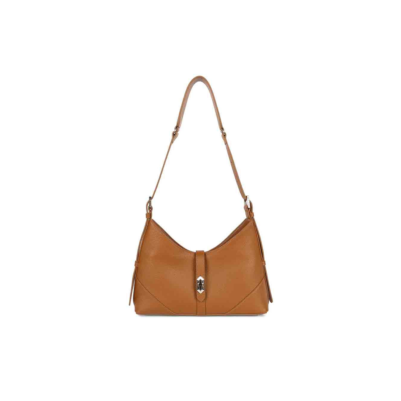 Lancaster Milano Delta Hobo Bag 547-74 Camel