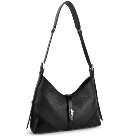 Lancaster Milano Delta Hobo Bag 547-74 Black