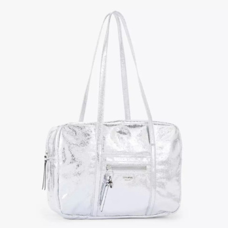 Lollipops N-Monticello Sac shopping métal argent 3/4
