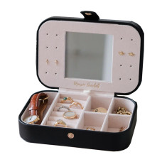 Maison Scarlett Travel Jewelry Box Brigitte PU Leather Camel