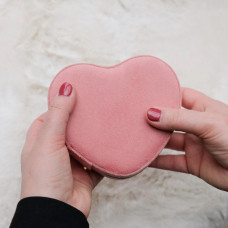 Maison Scarlett Celeste Jewelry Box Heart Pink Velvet
