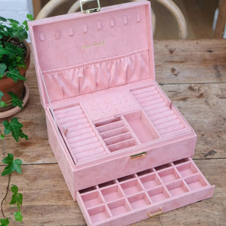 Maison Scarlett Rose Velvet Jewelry Box Denise