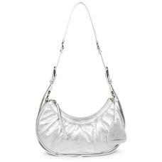 Lancaster Retro Chouchou Sac demi lune 577-19 Blanc Nacré