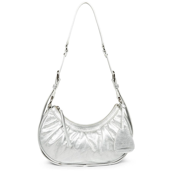 Lancaster Retro & Glam Half-moon bag 577-19 Iridescent White