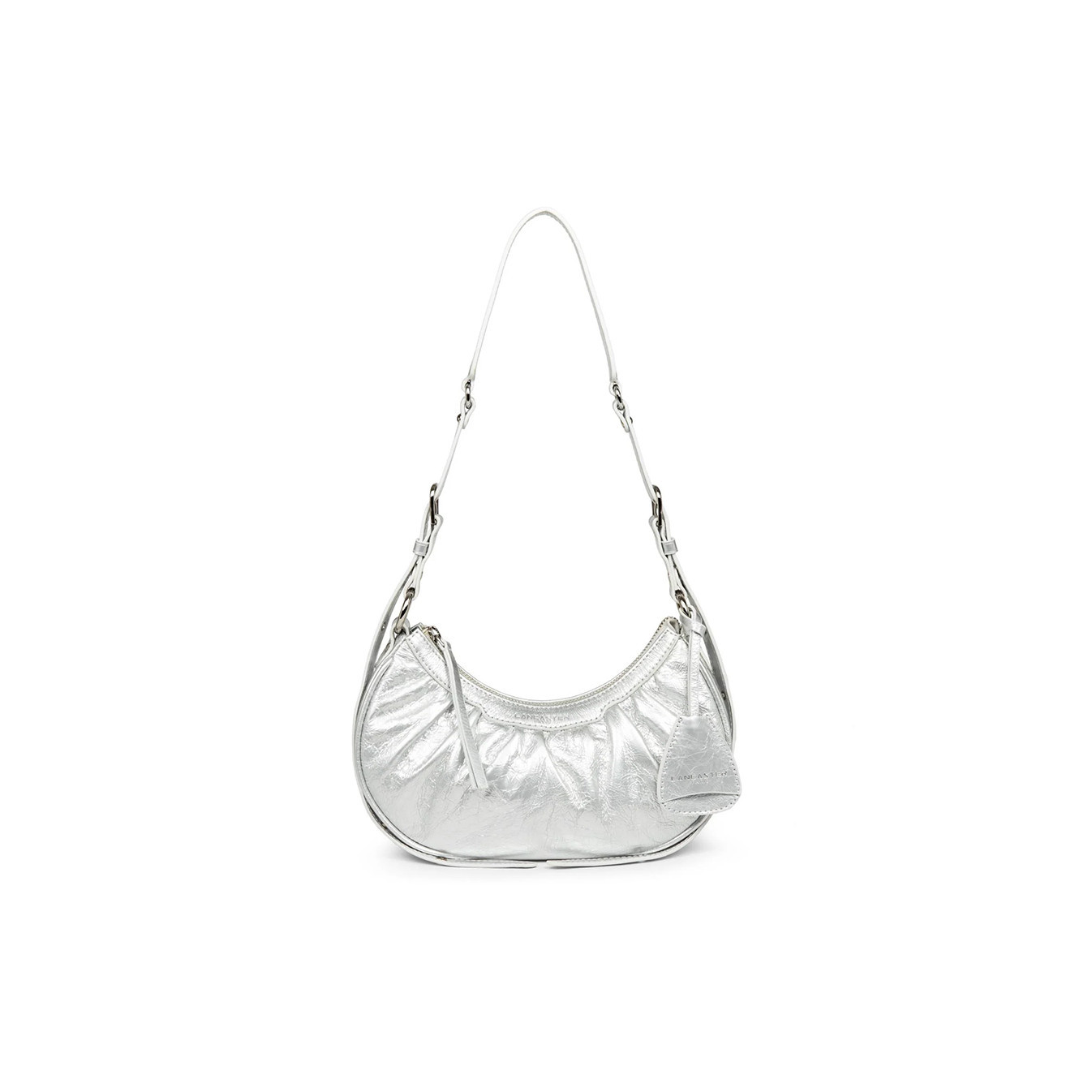 Lancaster Retro & Glam Half-moon bag 577-19 Iridescent White