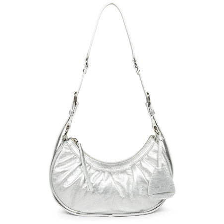 Lancaster Retro & Glam Half-moon bag 577-19 Iridescent White