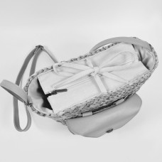 Le Voyage en Panier Lunetta Small Seagrass Basket Fuchsia