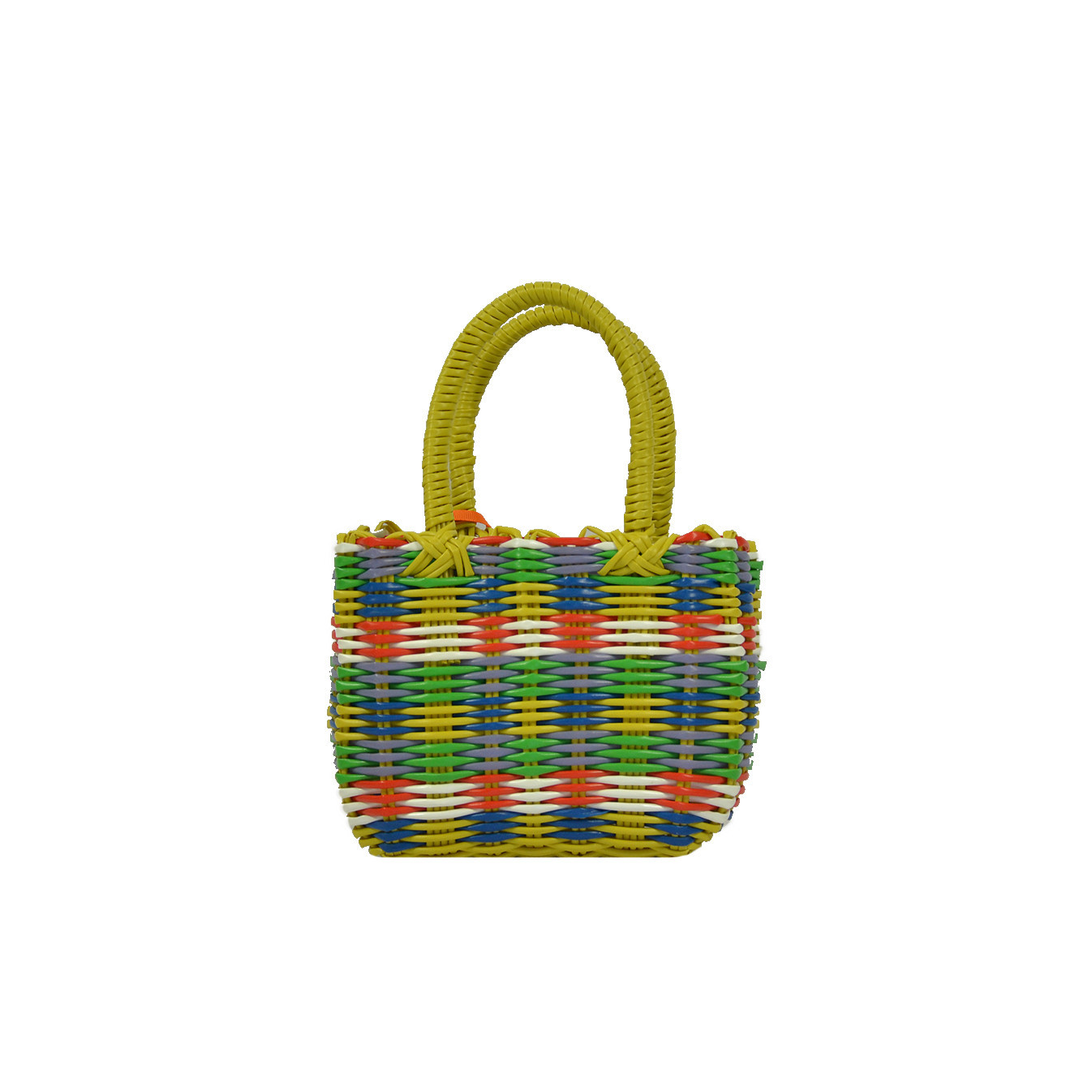 The Mini Scoubidou Basket for Children Yellow by The Basket Journey