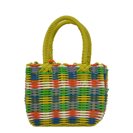 The Mini Scoubidou Basket for Children Yellow by The Basket Journey