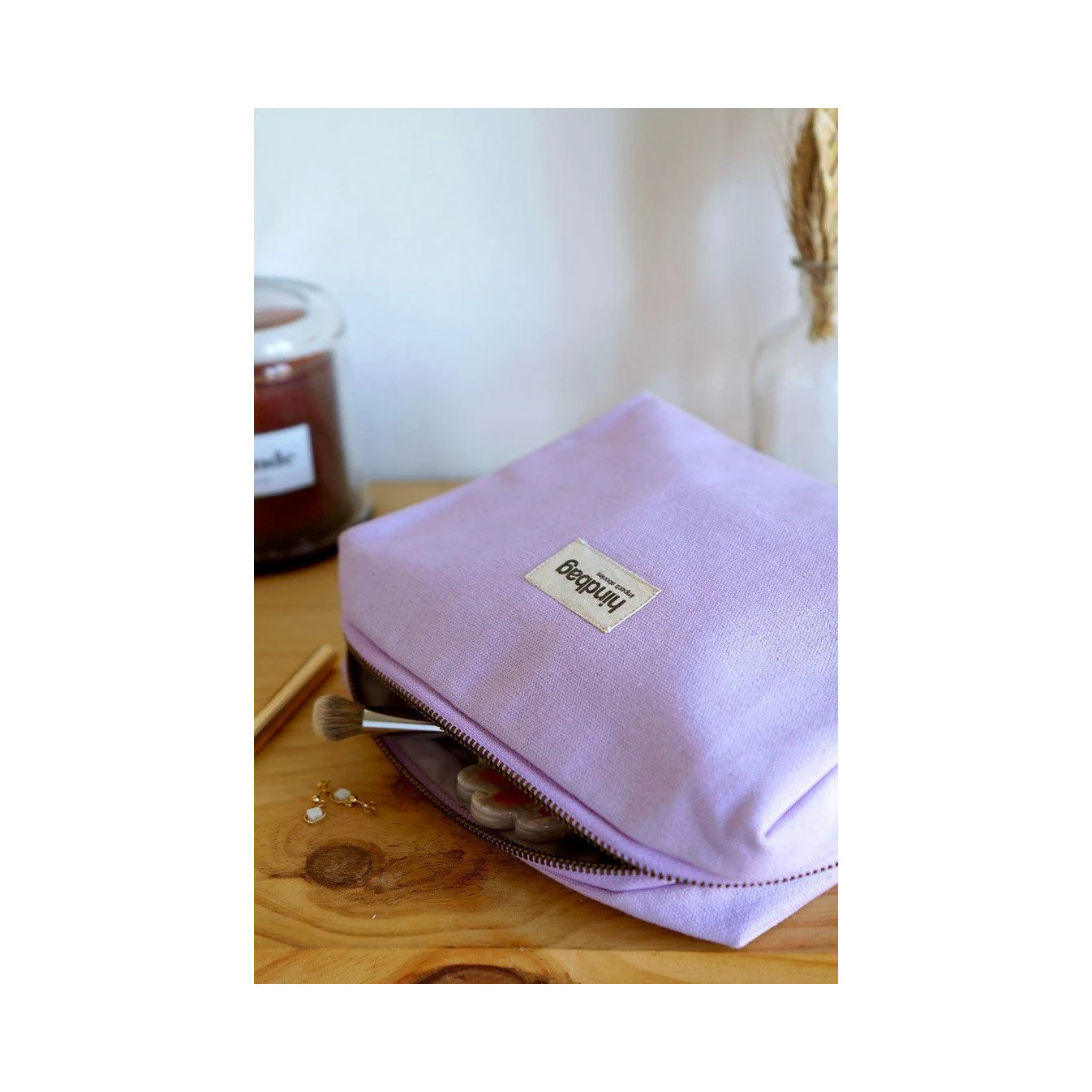 Hindbag Cosmetic Case Leon Lilas