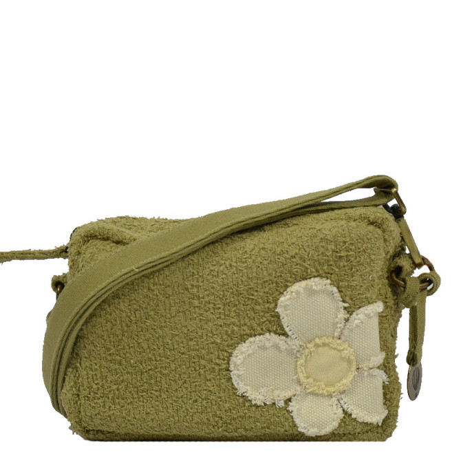 Le Voyage en Panier Margy Crossbody Sponge Green Bag