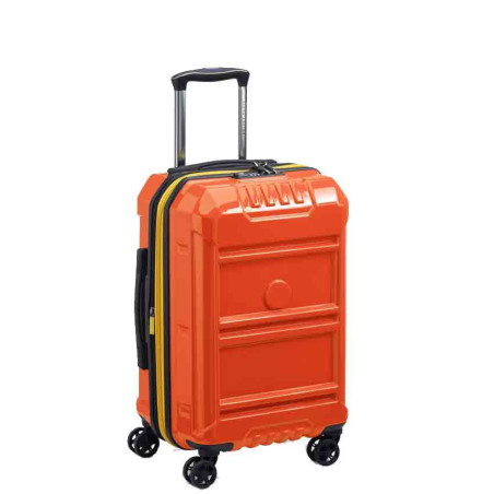 Delsey Rempart Valise Cabine S Extensible 4 Roues 55 CM TSA Orange