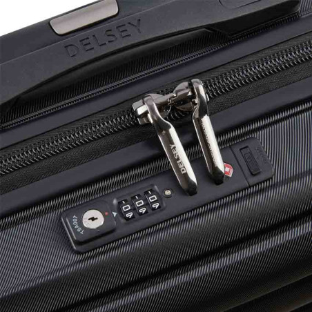 Delsey Shadow 5.0 Valise Slim S 55 cm Noir tsa