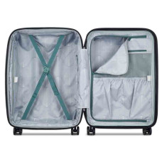 Delsey Shadow 5.0 Checked Suitcase M Expandable 4 Wheels 66 CM Green