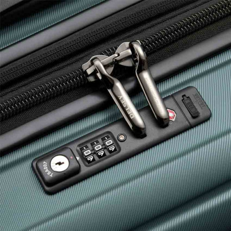 Delsey Shadow 5.0 75cm 4-Wheel Extendable Suitcase Green